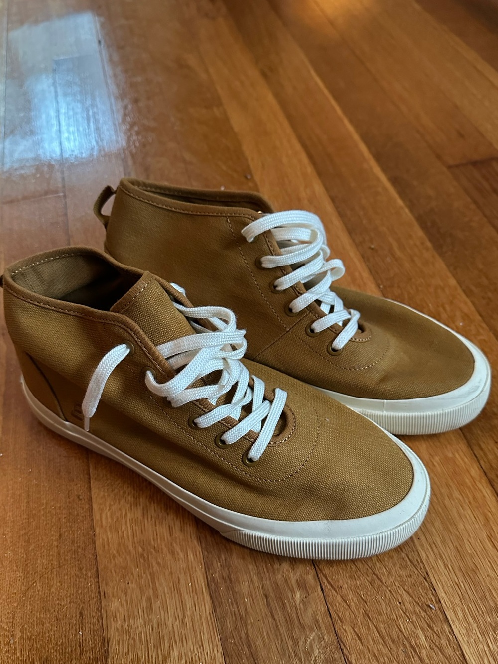 Everlane Casual High-Top Canvas Sneakers, size 8